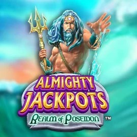 Almighty Jackpots – Realm of Poseidon logo by Novomatic at Lucky Meister Casino