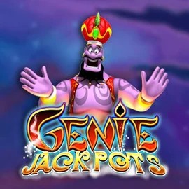 Genie Jackpots online game logo by Blueprint Gaming on luckymeistercasino.eu
