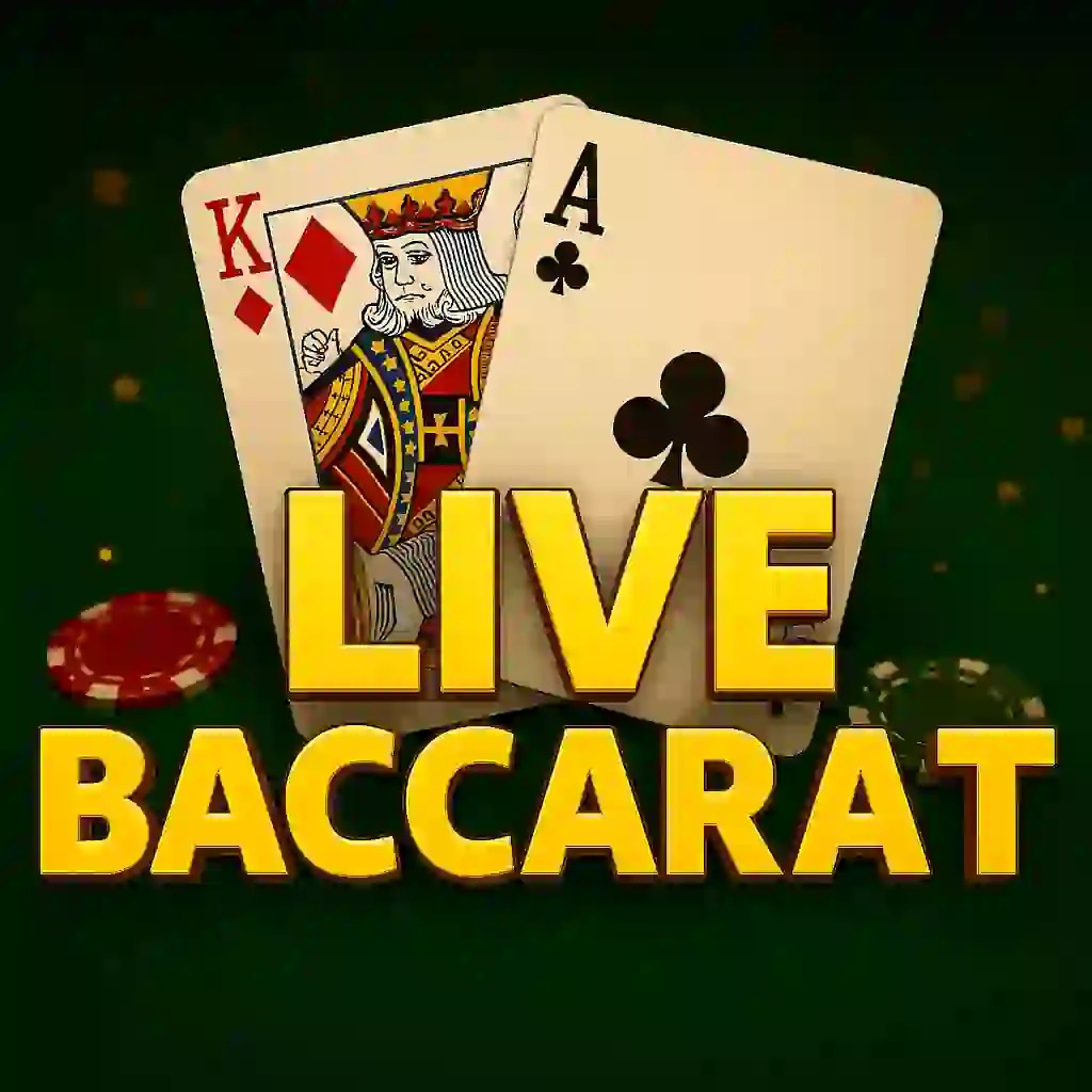 Live Casino logo of Live Baccarat from Evolution at Lucky Meister Casino