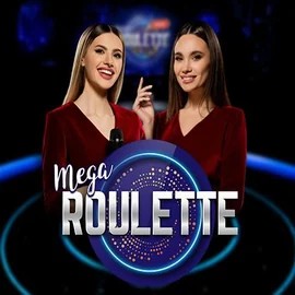 Mega Roulette slot logo by Pragmatic Play at Lucky Meister Casino