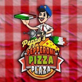 Peppe’s Pepperoni Pizza Plaza by Pragmatic Play, showcased at luckymeistercasino.eu – game logo