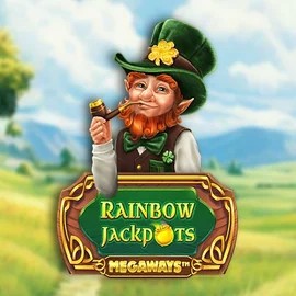 Rainbow Jackpots Megaways logo – Jackpots by Red Tiger Gaming at Lucky Meister Casino